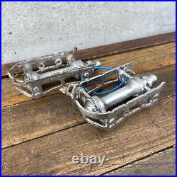 Vintage Patent Campagnolo Record Pedals Campy 9/16 in Eroica Race Italy