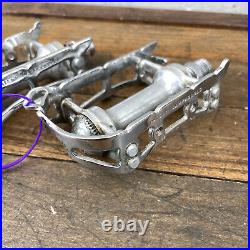 Vintage Patent Campagnolo Record Pedals Quill Campy 9/16 Eroica Race A9