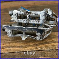 Vintage Patent Campagnolo Record Pedals Quill Campy 9/16 in Eroica Race B2