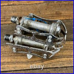 Vintage Patent Campagnolo Record Pedals Quill Campy 9/16 in Eroica Race B2