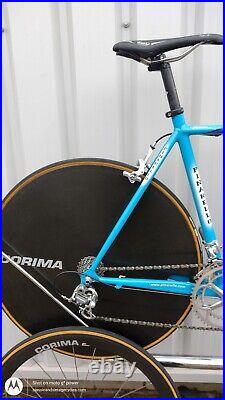 Vintage Pinarello Paris Crono TT Bicycle 2000 Campagnolo Record Corima Cinelli