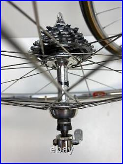 Vintage bicycle Campagnolo Record WHEEL SET 6 speed Super Champion 700c Tubular