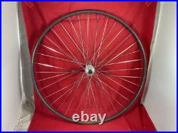 Vintage tubular bicycle wheel set with Campagnolo Record hubs & QR skewers