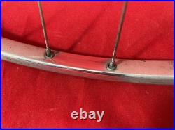 Vintage tubular bicycle wheel set with Campagnolo Record hubs & QR skewers