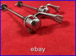 Vintage tubular bicycle wheel set with Campagnolo Record hubs & QR skewers